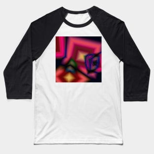 red pink yellow abstract texture Baseball T-Shirt